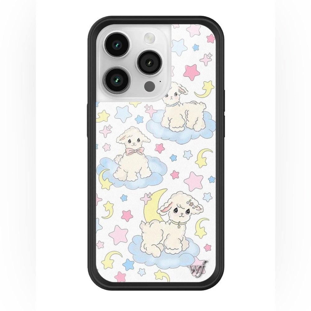 NIB WILDFLOWER Lullaby Lambs iPhone 14 Pro case